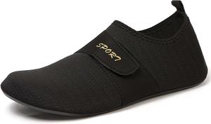 Мужские и женские водные туфли, легкие, нескользящие, для дома, для спорта, йоги, летние, для отдыха на открытом воздухе, быстросохнущие, для пляжа, плавания, серфинга, дышащие Generic, черный