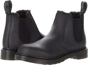 Dr. Martens Kid's Collection 2976 Leonore Mono (Little Kid/Big Kid), Black Republic Wp