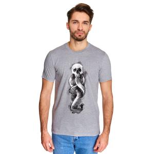 Гарри Поттер - Футболка Темная метка серая