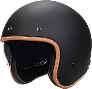 Шлем винтажный quickool KJ-1, черный