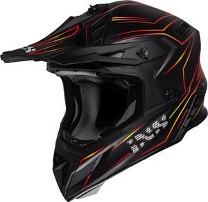 Мотокроссовый шлем IXS ixs189fg 2.0, Black Matt/Red
