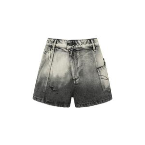 Feng Chen Wang Женские черные джинсовые шорты