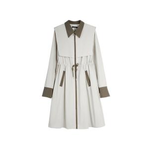 Женское платье с длинными рукавами ELLE, серый зеленый