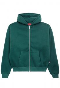 Толстовка с капюшоном на молнии Prohibited, изумрудный