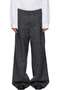 Шерстяные брюки Dries Van Noten, темно-синий