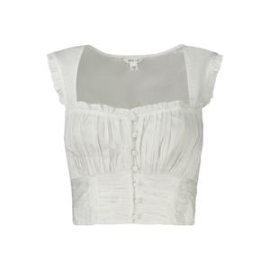 Белая хлопковая рубашка Guess Shoes, белый