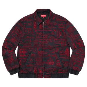 Куртка Supreme Checks Embroidered Denim Jacket, Black