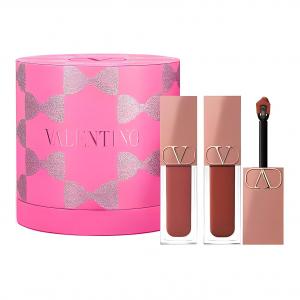 Двухцветный блеск для губ Star Moist с эффектом бокса, стойкий, не оставляет следов Valentino, nude tube lip gloss #151r + nude tube lip gloss #113r