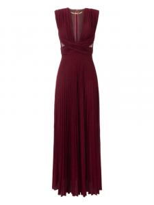 Плиссированное платье Elisabetta Franchi, красный