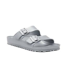 Тапочки Arizona Birkenstock Eva на двойной застежке, серебряный