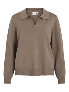 Вязаный свитер цвета Fossil Vila