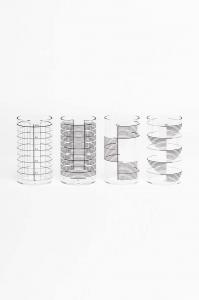 Три набора продуктов Микс-стаканы 500 мл, 4 шт. в упаковке Tre Product, прозрачный