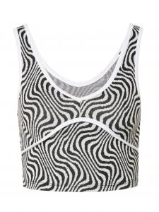 Топ Nasty Gal, черно-белый