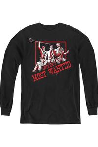 Футболка с длинным рукавом для детей Batman Gothams Most Wanted Gildan, черный