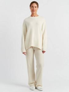 Джемпер из чистого кашемира с круглым вырезом Chinti & Parker, Cream