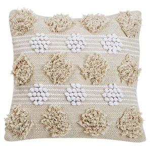 Чехол на подушку done. Flora, 45x1x45 см цвет beige/white