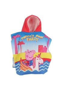 Peppa Pig Детский пляжный пончо «Свинка Пеппа», быстросохнущий, разноцветный