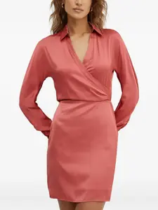 Платье мини со сборками Guess Usa, оранжевый