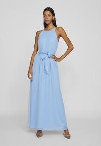 Платье VILA VIFALIA BELTED LONG DRESS, Blissful Blue/Blue