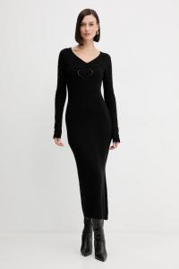 Шерстяное платье Twinset, черный