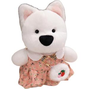 Плюшевая кукла щенка вест хайленд уайт терьера высотой 28см YUEZHILIAN