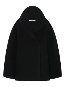 Двубортное пальто The Row, черный