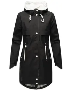 Полупальто Наваху "Xankaa", модная женская парка-переходник Navahoo, черный