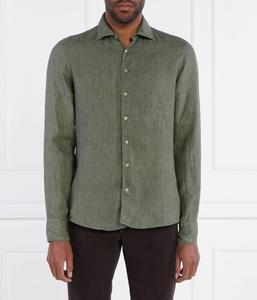 Льняная рубашка Slim fit Stenströms, хаки