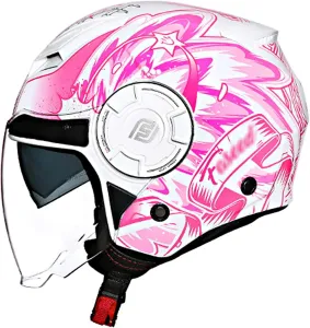 Открытый мотоциклетный шлем 3/4 для мопеда, дорожного мотоцикла, скутера, круизера, с двойным визором, для взрослых, мужчин и женщин, одобрен DOT/ECE RYDZCLH, D