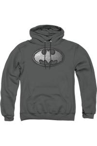 Толстовка с капюшоном Batman Duct Tape Logo для взрослых Gildan, цвет charcoal