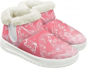 Зимние ботинки для женщин и мужчин, слипоны, снежные туфли, для походов и путешествий, для ходьбы босиком, с нескользящей резиновой подошвой, модный подарок Cugasmaru, Pink