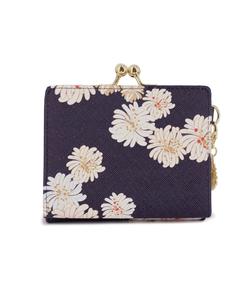 Мини-кошелек с застежкой, компактный кошелек, блестки в виде хризантем, PJA-W972
