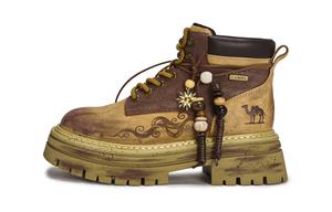 Ботинки Hill Short Martin высотой 6 см женские CAMEL, earth желтый