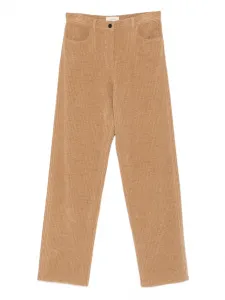 Вельветовые брюки The Row, черный