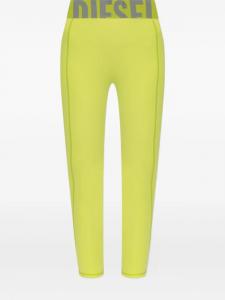 Леггинсы Diesel с логотипом на поясе, зеленый