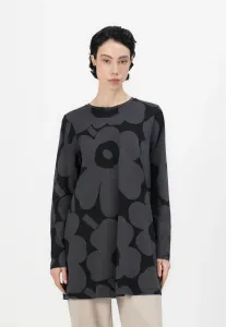 Kevät unikko топ-туника с длинными рукавами Marimekko, Black/Dark Grey