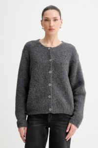 Кардиган из шерсти American Vintage, серый