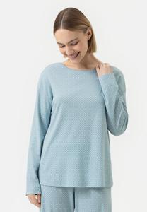 Пижамный топ mey LANGARM SERIE FINEST DREAMS, Waterscape/Light Blue