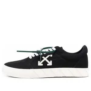 Кроссовки low vulcanized canvas sneaker 'black white orange' Off-White, черный