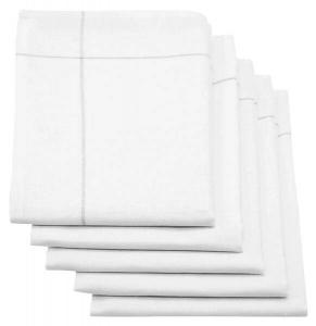 Кухонное полотенце Zollner 00000301 5 шт, 45x1x65 см, серый/белый