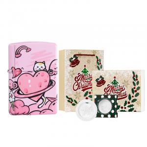 Любовь Lighter, гравировка, услуга написания поздравительных открыток, подробности уточняйте у службы поддержки ZIPPO, Hot Love Kitten Christmas Gift Aromatherapy Gift Box Sets