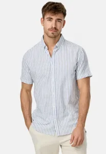 Kurzarm inbravida shirt Indicode Jeans, Offwhite - Striped
