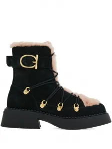 Трекинговые ботинки со вставками Ferragamo, черный