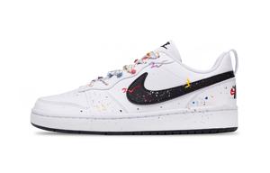 Дышащие низкие кроссовки для скейтбординга Court Borough для детей и подростков Nike, белый