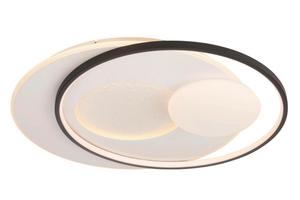 Потолочный светодиодный светильник, с регулировкой яркости, черно-белый, степень защиты IP20 Novel, черный/белый