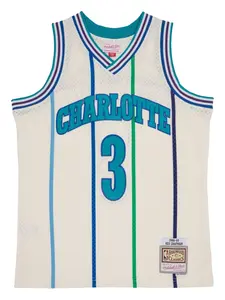 Полосатый топ 1988 Rex Chapman из коллаборации с NBA Hornets Mitchell & Ness, белый