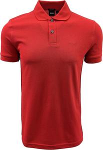 Hugo Boss мужская поло Firenze Regular Fit из пима-хлопка 50182831, Bright Red (2023 Logo)