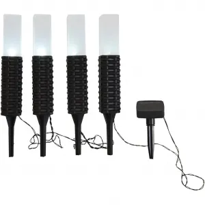 Солнечные светильники näve LED Merle 4 шт. холодный белый солнечный Näve, черный