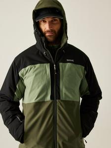 Regatta Куртка переходного периода "Maland" в зелено-черном цвете