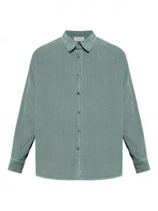 Вельветовая рубашка Padow с длинными рукавами American Vintage, зеленый